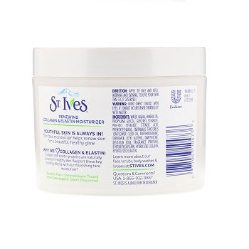 St. Ives, Renewing Collagen & Elastin Moisturizer Size: 10oz (283g)