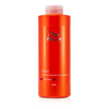 WELLA Enrich Moisturizing Shampoo For Dry & Damaged Hair Size: 1000ml/33.8oz
