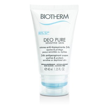 BIOTHERM Deo Pure 24H Antiperspirant Cream (Sensitive Skin) Size: 40ml/1.35oz