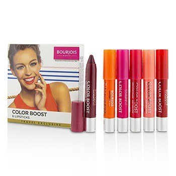 BOURJOIS Colorboost Glossy Finish Lipstick Set Size: 6pcs