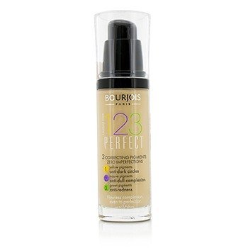 BOURJOIS 123 Perfect Foundation SPF 10 Size: 30ml/1oz Color: No. 51 Light Vanilla