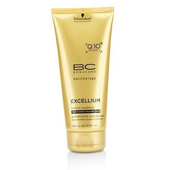 SCHWARZKOPF BC Excellium Q10+ Omega 3 Taming Shampoo (For Coarse Mature Hair) 200ML