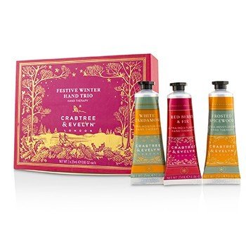 CRABTREE & EVELYN Festive Winter Hand Trio Size: 3x25ml/0.86oz