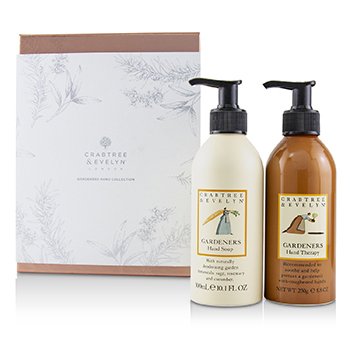 CRABTREE & EVELYN Gardeners Hand Collection: Hand Therapy 250g + Hand Soap 300ml Size: 2pcs
