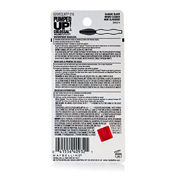 MAYBELLINE Volum' Express Pumped Up Colossal Waterproof Mascara Size: 9.5ml/0.32oz Color: Black