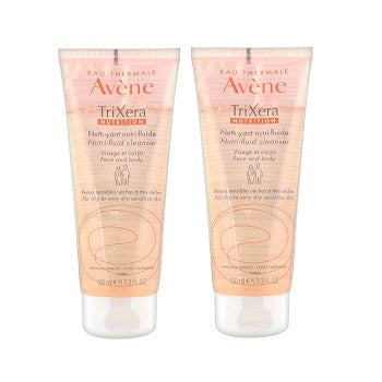 AVENE TriXéra Nutrition Nutri-Fluid Cleanser 2x100ML
