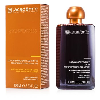 ACADEMIE Bronz' Express Face and Body Tinted Self-Tanning Lotion Size: 100ml/3.33oz