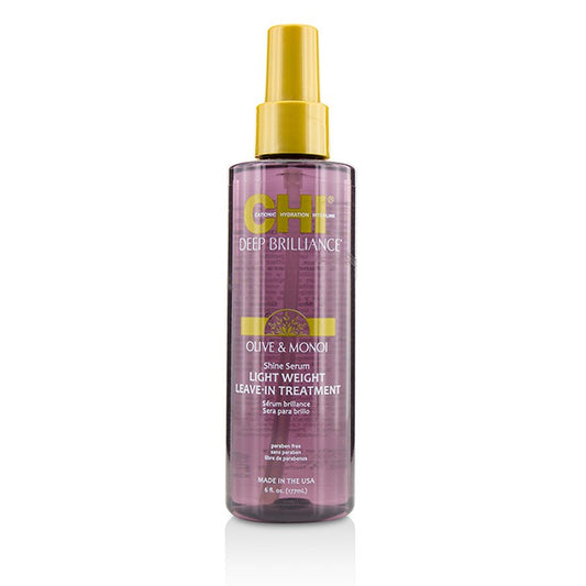 CHI Deep Brilliance Olive Monoi Shine Serum Light Weight Leave-In Treatment