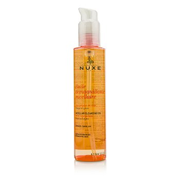 NUXE Huile Demaquillante Micellaire Micellar Cleansing Oil With Rose Petal For Face & Eyes (Sensitive Skin) Size: 150ml/5oz